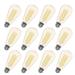 40W Equivalent ST19 Decorative Bulb Amber Glass Filament Vintage Style LED Light Bulb Warm White - Pack of 12