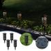 Ozmmyan Bright Solar Lights 4 Pack Color Changing+Warm White LED Solar Lights Outdoor IP67 Solar Lights Solar Powered Garden Lights For Walkway Up to 50% off