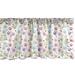 Ambesonne Groovy Window Valance Curtain Valance for Kitchen Bedroom Decor with 54" X 18" - 54" X 18"