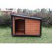 46" Wooden Dog Kennel - Weatherproof Outdoor & Indoor Dog House for Large Dogs