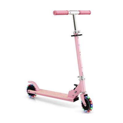 Folding Kick Scooter with 3 Adjustable Heights for Kids - 26" x 13"x 31.5"(L x W x H)