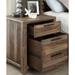 1pc Nightstand Only Transitional Rustic Natural Tone,Felt Lined Drawers Bar Pull Bedroom Furniture