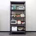 Heavy Duty Storage Shelves Adjustable 5-Tier Metal Shelving Unit with Wheels - 72*35.4