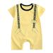 Ydojg Baby Toddler Bodysuits Children Boys Girls Cartoon Romper Short Sleeve Cute Animals Jumpsuit Outfits Clothes