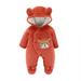 Youmylove Cute Bodysuit For Baby Toddler Boys Girls Cartoon Animals Long Sleeve Cute Bear Ears Hooded Romper Jumpsuit Outfit Coat Children Clothes