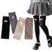 Esaierr Girls Toddler Kids Knee High Socks for 3-13 Years Old Cute Stacked Socks 2 Pairs Autumn Knee High Stockings Soft Cotton Socks with Clouds Pattern