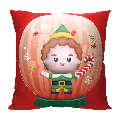 Wb Elf I Love You Snow Globe Printed Throw Pillow by The Northwest in O