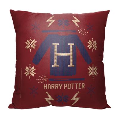 Wb Harry Potter Harrys Sweater Printed Throw Pillow by The Northwest in O