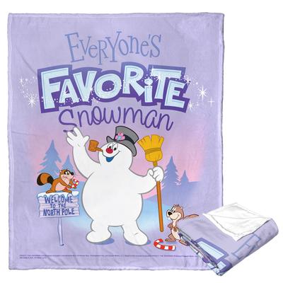 Frosty The Snowman Everyone'S Favorite Snowman Silk Touch Throw Blanket by The Northwest in O