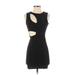 Shein Casual Dress - Mini: Black Marled Dresses - Women's Size Small