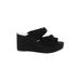 Chinese Laundry Wedges: Black Shoes - Women's Size 8 1/2 - Open Toe