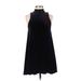 One Clothing Casual Dress - A-Line: Black Solid Dresses - Women's Size Small