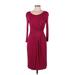 Rachel Pally Casual Dress - Sheath: Burgundy Dresses - Women's Size Large