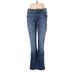 Hudson Jeans Jeans - Mid/Reg Rise Boot Cut Boot Cut: Blue Bottoms - Women's Size 28 - Medium Wash