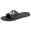 Badesandale PUMA "POPCAT 20", Gr. 37, schwarz (puma schwarz, puma schwarz, puma weiß), Synthetik, sportlich, Schuhe