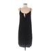 H&M L.O.G.G. Casual Dress - Shift: Black Solid Dresses - Women's Size 8