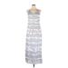 Casual Dress - Maxi: Gray Tie-dye Dresses - Women's Size X-Large