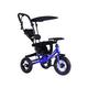 Little Nation Push Trike Deluxe - 3-in-1 Convertible Tricycle with Durable, No-Maintenance Wheels, Smart Parent Steering & Enhanced Safety Features - Grows with Your Child (Blue)