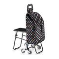 Rollator Portable Shopping Cart with Seat for Rest, Climbing Stair Trolley, Trolley, Lightweight and Portable Interesting (#6)