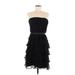 White House Black Market Casual Dress: Black Dresses - Women's Size 8