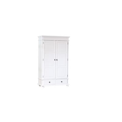 Danz Kleiderschrank 2-Trg. mit 2 Schubladen Breite 116 cm, Höhe 199 cm weiss.