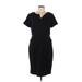 Talbots Casual Dress - Sheath: Black Solid Dresses - Women's Size 10