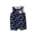 Carter's Short Sleeve Onesie: Blue Bottoms - Size 18 Month