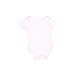Little Beginnings Short Sleeve Onesie: Pink Solid Bottoms - Size 3-6 Month