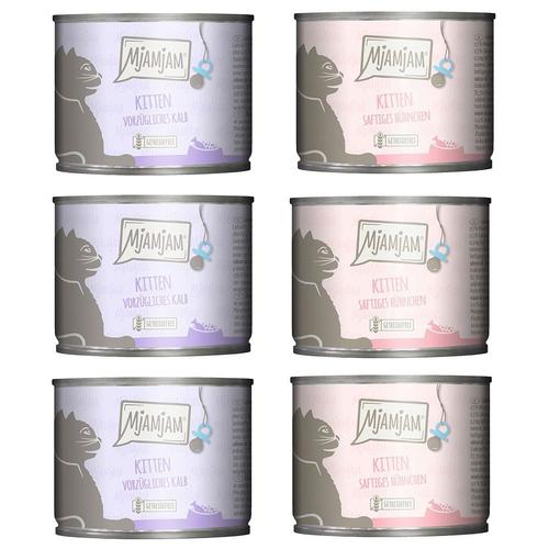 6x200g Mixed Pack 2 Varieties Kitten MjAMjAM Wet Cat Food