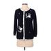 Catherine Malandrino Cardigan Sweater: Black Color Block Sweaters & Sweatshirts - Women's Size Small