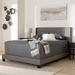 Latitude Run® Tonopah Tufted Low Profile Standard Bed Upholstered/Polyester in Gray | 47.64 H x 83.07 W x 83.27 D in | Wayfair