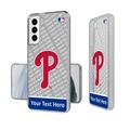 Philadelphia Phillies Endzone Design Galaxy Clear Phone Case