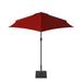 Freeport Park® Foshee Market Umbrella Metal in Red | Wayfair BCHH8071 41959447