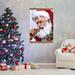 The Holiday Aisle® UNFRAMED Santa Claus Eating Cookie Hanging Canvas Prints Rolled Up In Tube. On Canvas Canvas | 16 H x 12 W x 0.7 D in | Wayfair