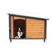 Tucker Murphy Pet™ Echikson Orange/Black Wood Dog House, Size 32.3 H x 31.3 W x 46.0 D in | Wayfair 6BE5448CEE194457AECBEBBADA236FC0