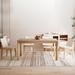 Hokku Designs Waylynn Rectangular 31.5" W Restaurant Dining Set Wood in Gray | 29.53 H x 31.5 W x 55.12 D in | Wayfair