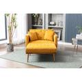 Mercer41 Sujeily Home Essentials Multifunctional Leisure Sofas Soft Lounge Chair for the Living Room Relaxation Velvet in Yellow | Wayfair