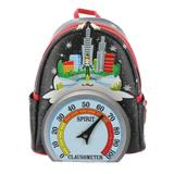 Loungefly Elf Clausometer Light Up Mini Backpack Black/Red/Multi