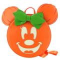 Loungefly Disney Glow Face Minnie Pumpkin Mini Backpack Orange