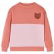 vidaXL Kids' Sweatshirt Colour Block Pink 128