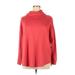 St. John's Bay Turtleneck Sweater: Red Solid Tops - Women's Size 0X