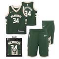 "Coffret de maillot Icon Replica des Milwaukee Bucks - Giannis Antetokounmpo - Bébé - unisexe Taille: 18 Months"