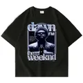 The Weeknd T-Shirt The Weekend Tour Merch Dawn Fm Shirt Vintage Cotton 90S Print T Shirt Men Women