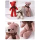 1pcs 15CM Bear Stuffed Plush Toys Baby Cute Dress Key pendant Pendant Dolls Gifts Birthday Wedding