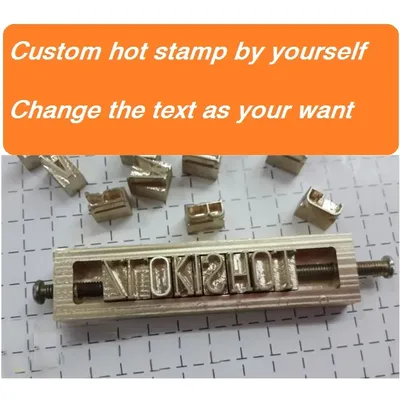 DIY benutzerdefinierte Hot Brass Stamp Eisenform selbst, personalisierte Form Heizung auf