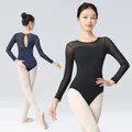Body per balletto per donna body per ginnastica body per danza con giuntura in Nylon body per
