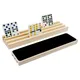 1pc/4pcs Wooden Domino Rack Set Domino Tray Storage Rack - Dominoes Not Included Anti-Slip Domino