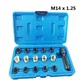 16pcs/set Spark Plug Tap Thread Repair Rethreading Set Kit M14 x 1.25