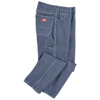 DICKIES LU20RB 33 32 Carpenter Jeans,Cotton,14oz,Indigo,33x32