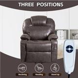 Electric Power Lift Recliners Chair for Elderly Power Recliner Sofa w/Lift Assist, Single Leather Reclining Sofa for Living Room